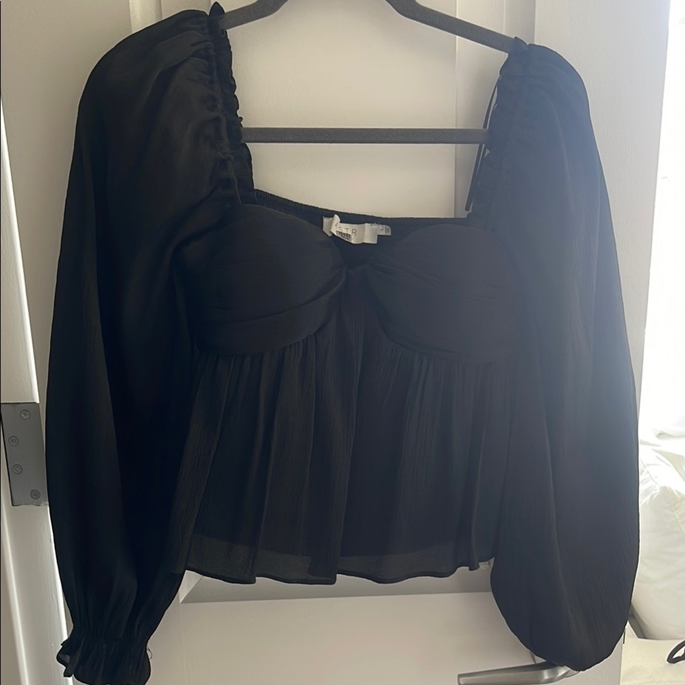 Elegant Black Women's Top